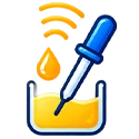 Icon representing the handheld gas and liquid sensor probe