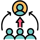 Expanded student reach through online certification programmes vector icon