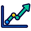 Icon representing AI call agents across voice and chat