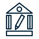Document icon representing content writing and authority building through SEO blogs and thought leadership content
