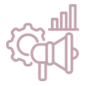 Megaphone marketing icon representing campaign execution and multi-channel digital marketing growth systems