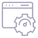 Analytics dashboard icon representing performance optimization and conversion tracking in digital marketing