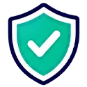 Icon representing privacy-safe frame processing