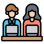Student virtual learning vector icon representing online webinars, educational workshops, digital events, skill development programs, and professional learning opportunities by LSDB