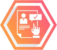 Methodology vector badge outlining target candidate personas matching specific software tech stacks