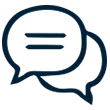 Communication skills assessment vector icon