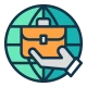 International internship opportunities vector icon