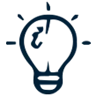 Logical thinking assessment vector icon