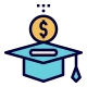 Scholarship opportunities vector icon