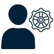 Workplace situation handling assessment vector icon
