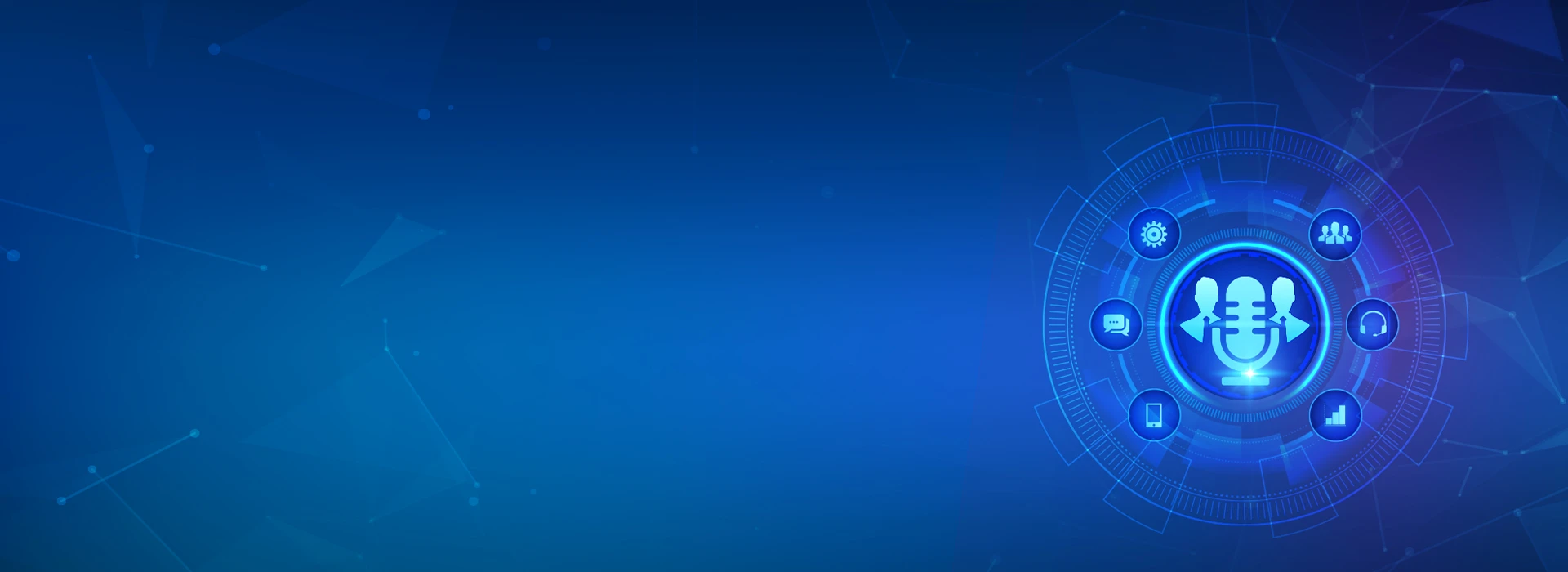 Global Talent Studio main banner background vector with abstract geometric lines and global connectivity nodes