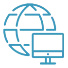 Digital networking vector icon representing global business connections, online networking opportunities and international collaboration at LSDB LIAC 2024 conference
