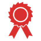 Achievement ribbon vector icon representing international recognition, business excellence awards and industry achievements at LSDB LIAC 2024 global digital business conference