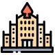 Business building representing an organisation or company