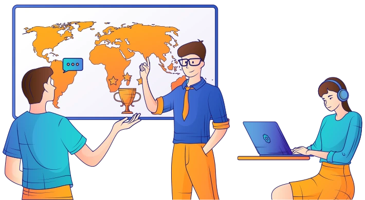 Remote UK internship illustration
