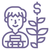 Agriculture students agri-tech learning vector icon