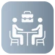 Career counselling and guidance vector icon