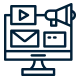 Certified Digital Marketing Foundation vector icon