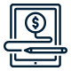 Professional in Digital Essentials for Finance vector icon