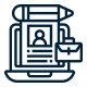 Professional in Digital Essentials for HR vector icon