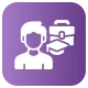 International internship training vector icon