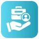 Career support and job assistance vector icon