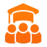 Faculty development and teaching excellence vector icon